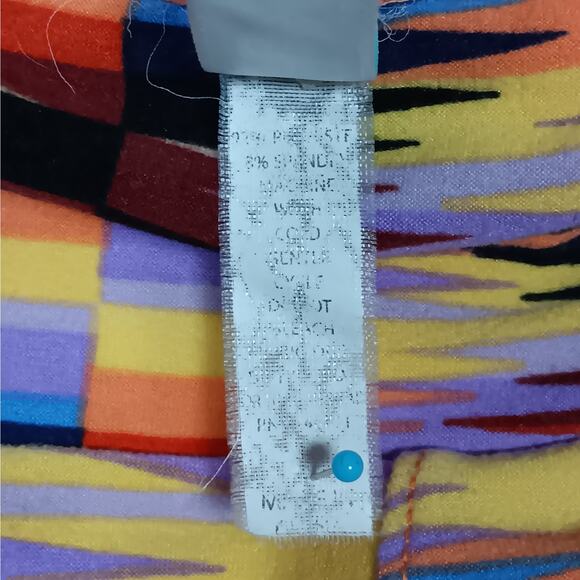 LulaRoe Navajo Print Size TC2 Black, Lilac and Orange Pull On Soft Material - Picture 6 of 8